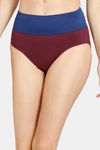 Zivame Medium Rise Full Coverage Tummy Tucker Hipster Panty (Pack of 2) - Multicolor — thumbnail 2